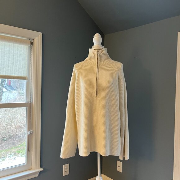 BOGO H & M Oversized Rib-Knit Half-Zip Sweater - Picture 10 of 15